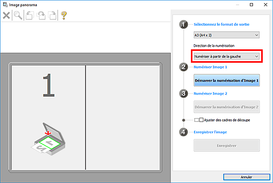 figure : fenêtre Image panorama